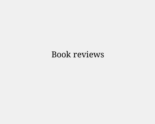 Book reviews