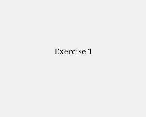 Exercise 1